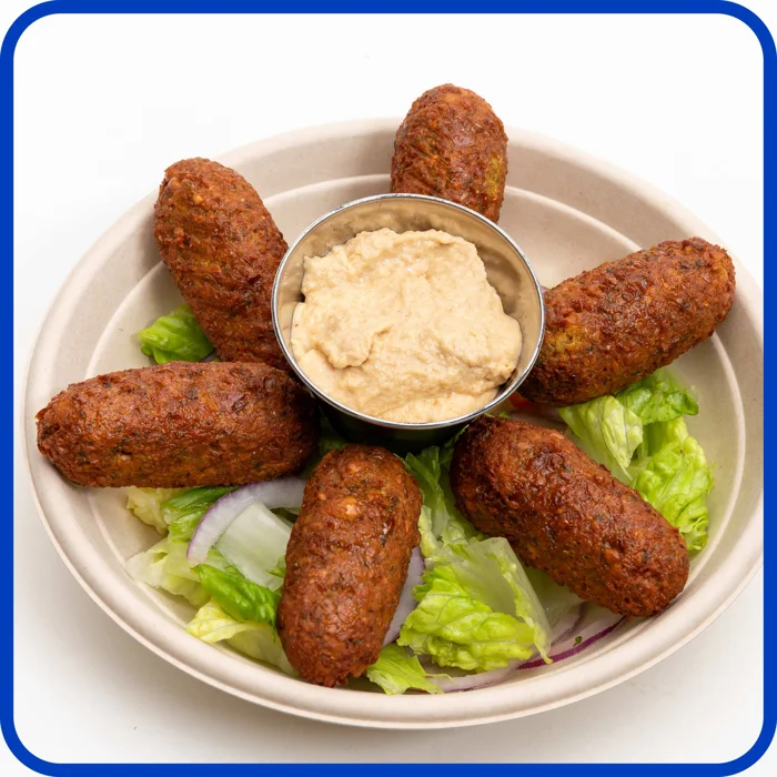 The Greek falafel with hummus