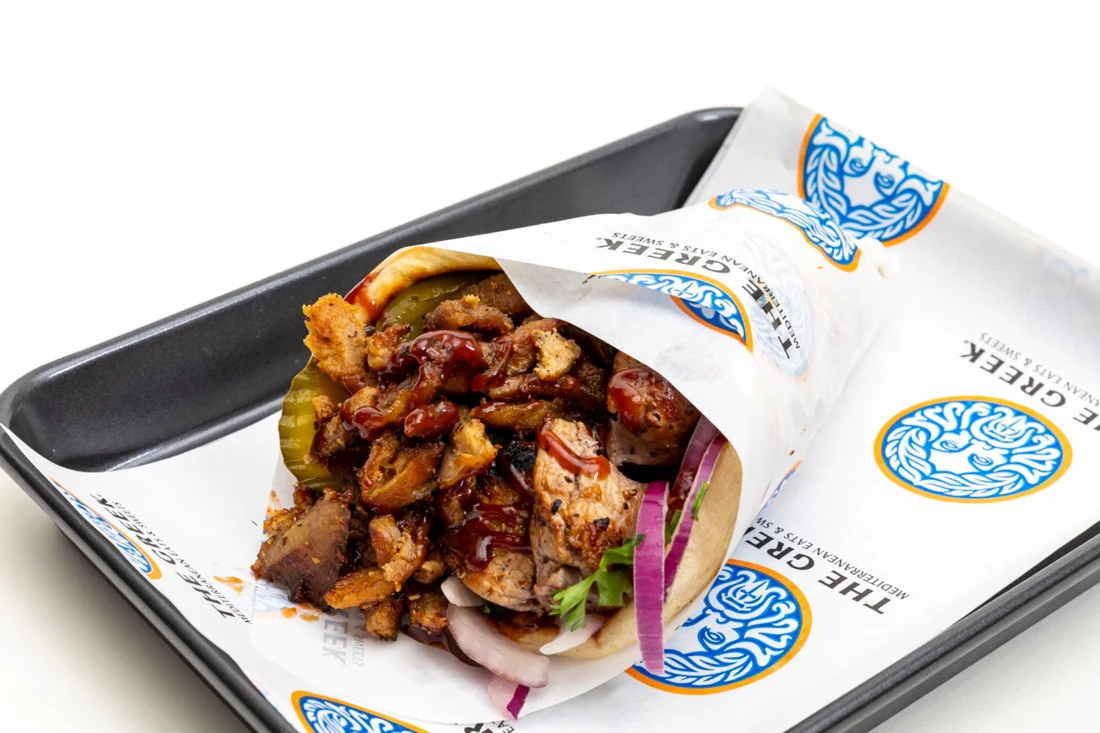 The Notorious P.I.G. pork gyro from The Greek